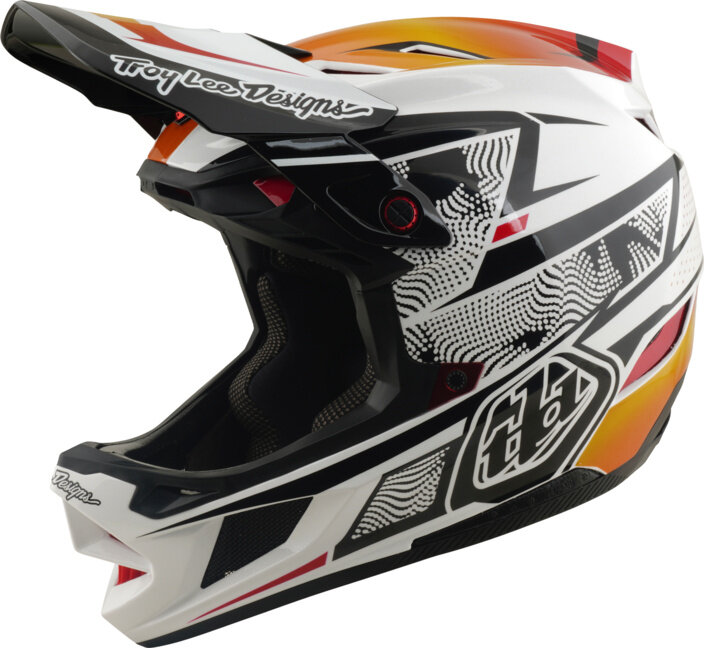TLD, D4 Composite Helmet W/Mips, Lined Up white