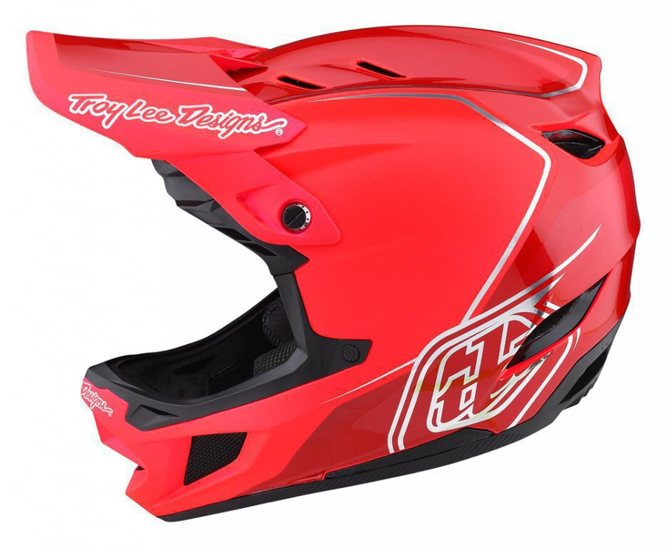 TLD, D4 Composite Helmet w/Mips, Shadow Glo Red