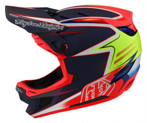 TLD, D4 Carbon Helmet w/Mips, Lines Black/Red