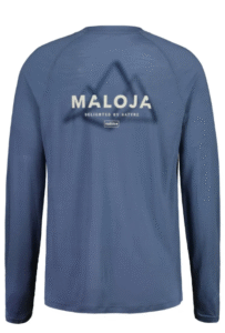 Maloja, TraunsteinM., Trail Shirt, dusty blue