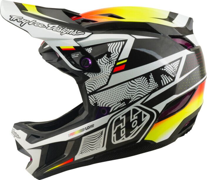 TLD, D4 Carbon Helmet W/Mips, Lined Up black