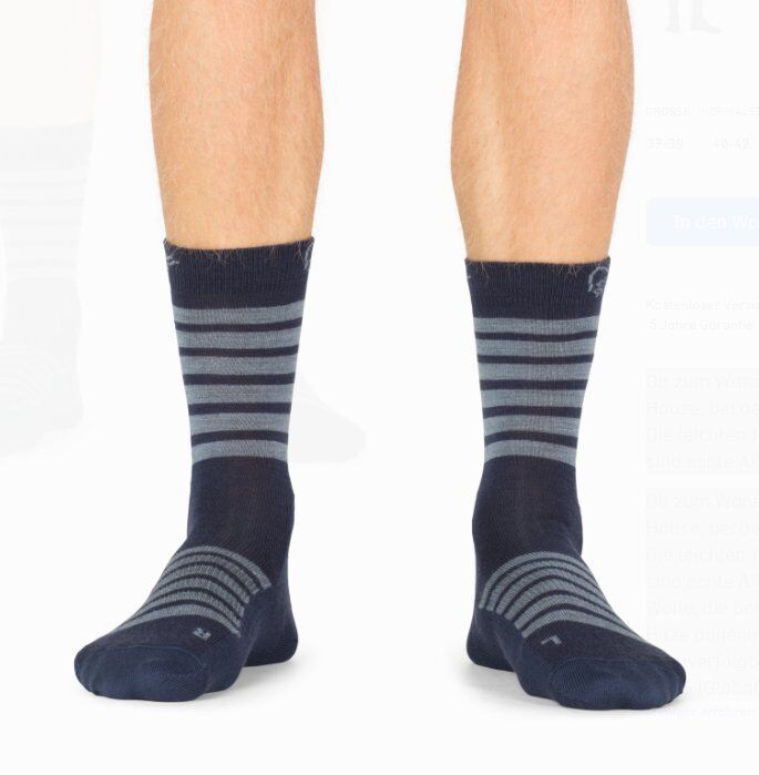 Norrona, falketind light merinoUll Socks, Indigo Night