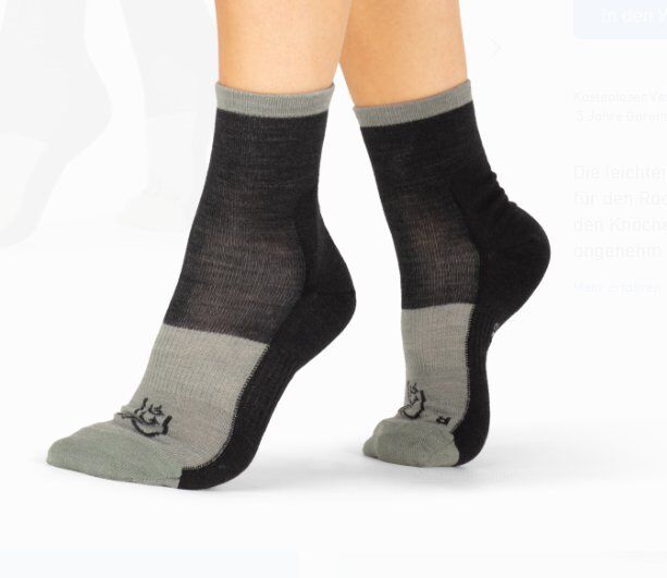 Norrona, fjørå light merinoUll Socks, Caviar Black