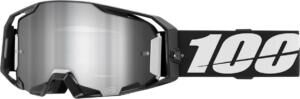 100%, Armatic Goggle, Black - Mirror Silver Flash Lens
