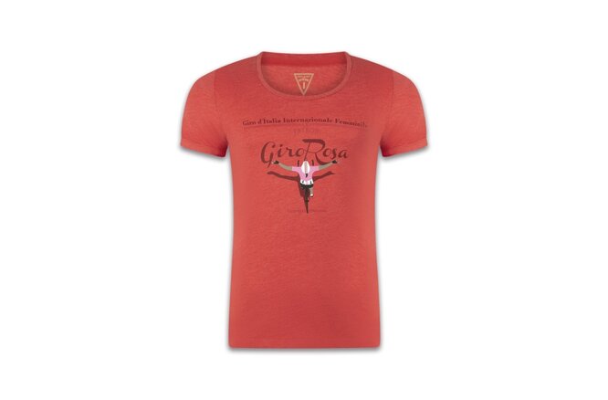 Le Patron, W Giro rosa T-Shirt, cranberry
